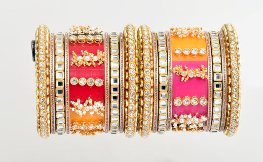 Style Bridal Multicolor Chuda Bangles Set For Girls & Women