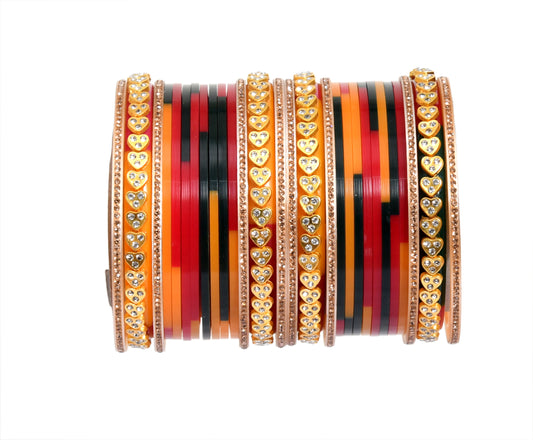 Designer Premium Quality Suhaag Multicolor Bangle set for bride